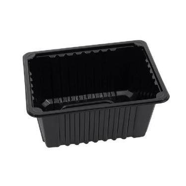 Imagem de Embalagem Kent Fácil Marmita Mesa Quente PP 231911 3400ml Preta 100 Un