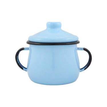 Imagem de Açucareiro 08 Esmaltado Ágata Ewel 380 ml Azul Claro