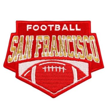 Imagem de Siam Accs Rugby Fans San Francisco Logo Patch bordado time favorito dos fãs de futebol americano, passar a ferro, costurar, para roupas, mochilas, jeans, motocicleta, costurar, jaquetas