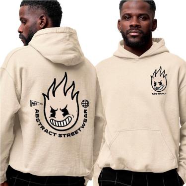 Imagem de Blusa De Frio Moletom‎ Fireball Abstract Streetwear Point-Unissex