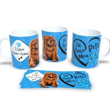 Imagem de Caneca de Porcelana com Estampa de Cachorro de Raças (I Love Chow Chow)