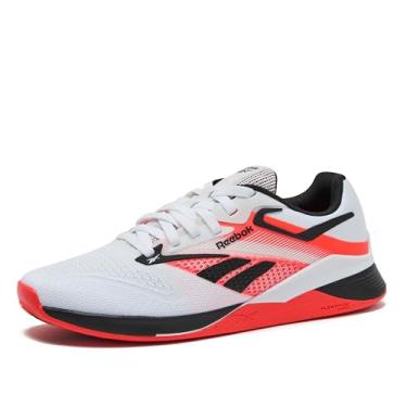 Imagem de Reebok Nano X4 feminino, Calçado branco/preto/laranja flare, 40