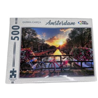 Imagem de Puzzle Amsterdam - 500 Peças - Pais E Filhos