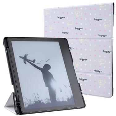 Imagem de MAYCARI Silm Capa para Kindle Scribe de 10,2 polegadas lançado em 2024/2022 com suporte para caneta, capa protetora de plástico PU premium com hibernar/despertar automático para Kindle Scribe de 10,2