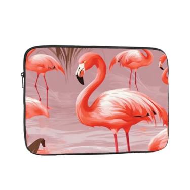 Imagem de Capa para laptop, flamingo, bolsa para laptop, capa protetora para notebook de 13 polegadas