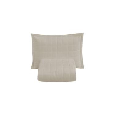 Imagem de Kit Cobre Leito Matelado Dupla Face Soft 2 Peças Solteiro 100% Poliéster - Areia