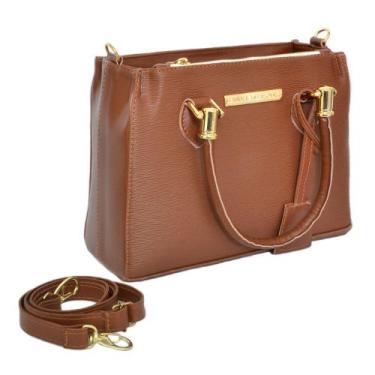 Imagem de Bolsa Feminina Média Manuela Marques, Mulher, Caramelo, Único