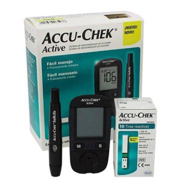 Imagem de Kit medidor de glicemia accu-chek active - Roche