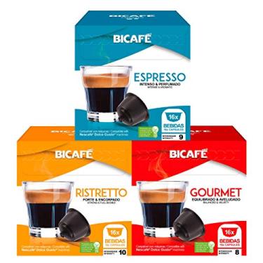 Imagem de 48 Cápsulas Para Dolce Gusto - 3 Caixas - Kit Café - Cápsula Bicafé