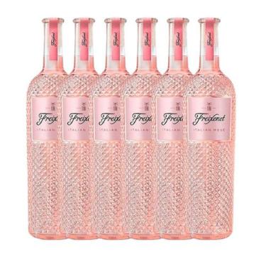Imagem de Kit 6 Garrafas Vinho Italiano Freixenet Fino Italian Rosé