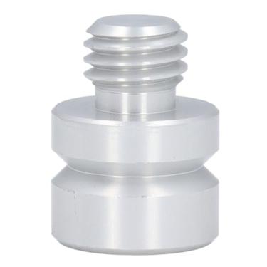 Imagem de QANYEGN Adaptador de prisma, adaptador de liberação rápida, adaptador RTK de GPS de alumínio para haste de base das estação total do tripé (5/8x11 Thread 20mm de comprimento)