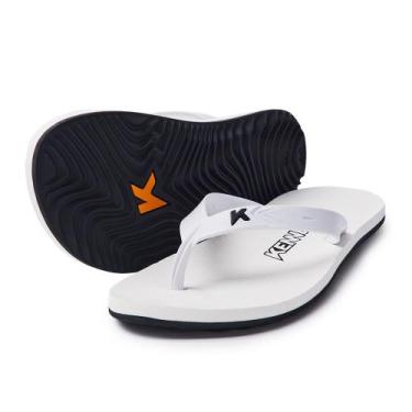 Imagem de Chinelo Kenner Sandália Original New Summer Unissex, Branco, Preto, 37