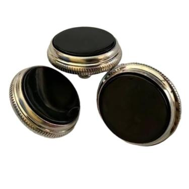 Imagem de Fenteer 3 peças tampas de válvula de trompete acessórios de instrumento musical universal para iniciantes peças de reparo botões de chave de trompete