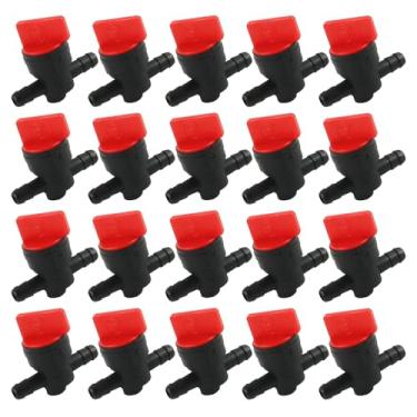 Imagem de FLYPIG Válvula de desligamento de combustível em linha de 1/10.2 cm Petcock para B & S 494768 493960 698183 698181 697947 5019H 5019K John Deere AM36141 Toro 54-3150 Stens 120-120-Gás 212 Válvula de