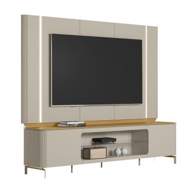 Imagem de Painel 75 Pol E Rack Bancada 239cm Martan Tauari/off L06 - Mpozenato