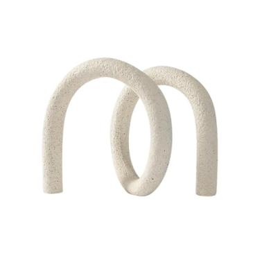 Imagem de Armário de vinhos com ornamentos em formato especial, arte criativa, estante geométrica, decoração para sala de estar e casa Arte Decorativa(Branco)