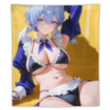 Imagem de LIEGBMEU Sexy Bikini Hot Anime Girl Tapeçaria 127.0 cmx152.4 cm Interior Exterior Wall Quilt Art Decoração de Tapeçaria Caprichosa, AF334