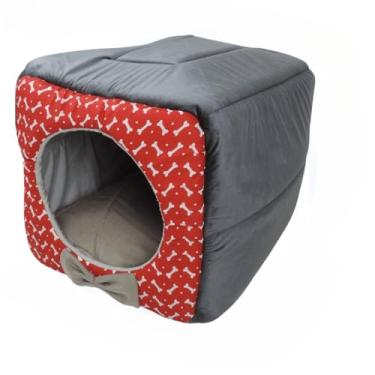 Imagem de Cama 3 Em 1 Para CãEs E Gatos, Com Almofada(TOCA M - VERMELHA)