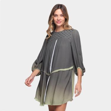 Imagem de Vestido Loved Aplique Manga Longa Feminino-Feminino