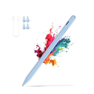 Imagem de Caneta Stylus para iPad (2018-2025), carga rápida de 20 minutos para Pad Pencil com sensibilidade de inclinação e rejeição da palma, compatível com iPad 6/7/8/9/10/A16, Air3/4/5/M2/M3, Mini5/6, Pro