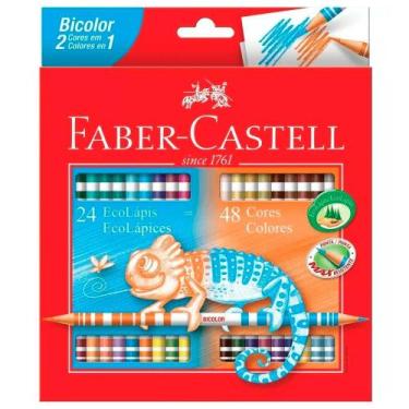 Imagem de Ecolápis de Cor Bicolor 24 unidades - Faber-Castell