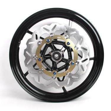 Imagem de Arashi Roda Dianteira e Disco de Freio Rotor para Kawasaki Ninja 400 EX400 Z400 2018-2024 ABS inclui, Ninja 500 Z500 2024-2005 ABS inclui, acessórios de motocicleta preto brilhante