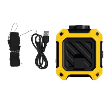 Imagem de Haofy Ventilador de Cintura Portátil Fan Pendurado na Cintura Fan10000mAh Bateria Recarregável de 5 Engrenagem Motor Sem Escova, Ventilador de Acampamento Com Alça de Pescoço Vestível, (Amarelo)