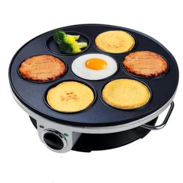 Imagem de Máquina de panqueca antiaderente elétrica fabricante de crepe 1200W, com luzes indicadoras de controle de temperatura fabricante de bolo elétrico (220V)