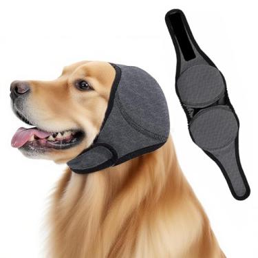 Imagem de Quiet Ears for Dogs Moletom com capuz calmante confortável para orelhas de cachorro para alívio de ruído e ansiedade, protetores de ouvido para cães, protetores de ouvido ajustáveis para cães