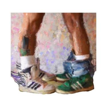 Imagem de Arte De Parede Com a Bandeira Arco-Íris LGBT, Pintura Em Tela, Imagens