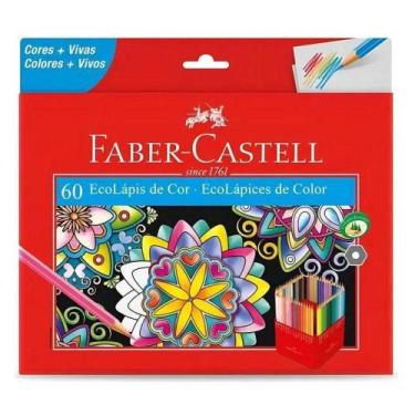 Imagem de Lápis De Cor Ecolápis 120160g 60 Cores - Faber Castell - Tend Tudo