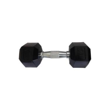 Imagem de Halteres Sextavado Injetado com Pegada Cromada 7,0Kg - OUTRAS MARCAS