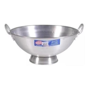 Imagem de Escorredor de Arroz Industrial Alumínio 35cm - 7 Litros - Aluminio Sao
