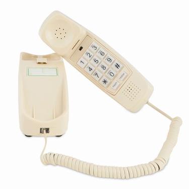 Imagem de Telefone com fio iSoHo com botão grande para idosos – Telefone fixo fácil de usar com teclado iluminado, aparelho ergonômico e sem necessidade de energia – Telefone residencial retrô para idosos,