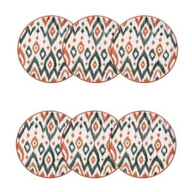 Imagem de Jogo de 6 Pratos de Sobremesa 20 cm Oxford Unni Boho
