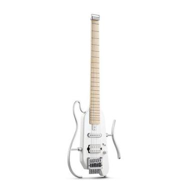 Imagem de Guitarra Elétrica Donner HUSH-X Featherlight Travel Metallic White