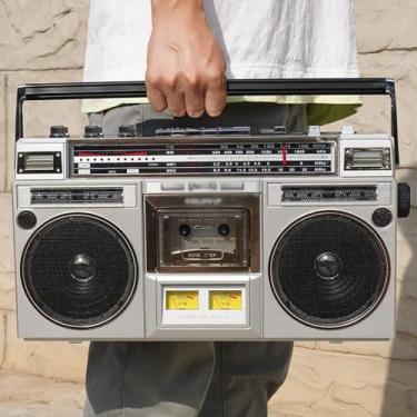 Imagem de Boombox, Rádio Am/fm, Alto-falantes Estéreo Integrados, Ampla Compatibilidade Bluetooth Para Emparelhamento Rápido