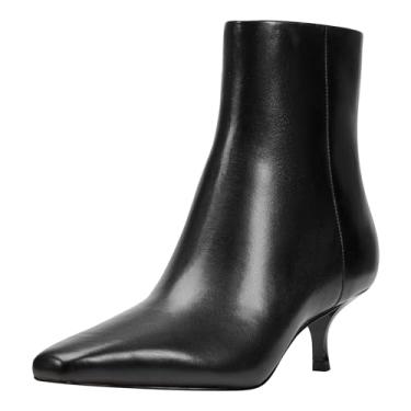 Imagem de Marc Fisher LTD Bota feminina de cano curto Kiona, Couro preto 001, 41
