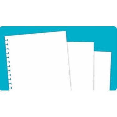 Imagem de DAC - Refil de Folhas para Caderno Smart Universitário Sem Pauta com 48 folhas (90g) - Branco