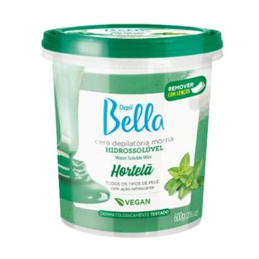 Imagem de Cera Depil Bella Hidrossolúvel Hortelã 600g