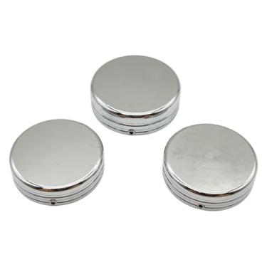 Imagem de BYYINGSUS Tampas de tampa da porca da haste do garfo superior da motocicleta compatíveis com Dyna Fat Bob Super Glide FXDL 06-2017 Softail FLS Sportster XL 883 1200 (Chrome)