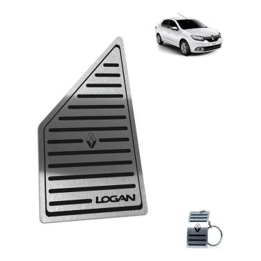Imagem de Descanso de Pé Renault Em Aço Inox Logan 2020 Preto