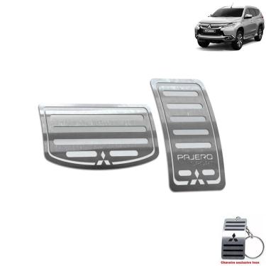 Imagem de Pedaleira Automático Mitsubishi Pajero Sport 2019 2021 Prata