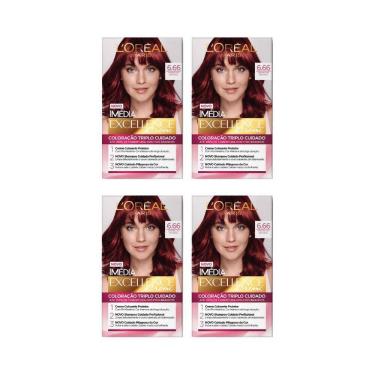 Imagem de Coloraçao Imedia 6.66 Vermelho Intenso-Kit C/4Un