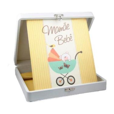 Imagem de Album de Fotos Mamãe e Bebê Estampado 24x30 com Estojo - 113966 - TUDO