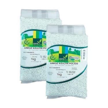 Imagem de Kit 2X: Arroz Agulha Polido Orgânico Coopernatural 1Kg