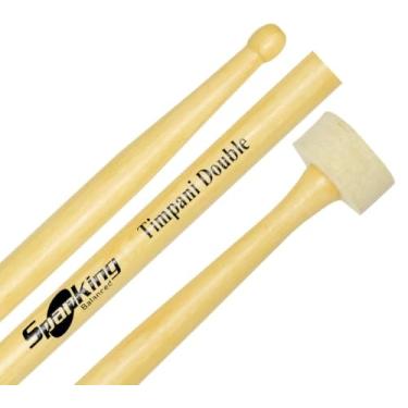 Imagem de Baqueta Tipo Mallets Híbrida Spanking Linha Natural Timpani Double (4111)