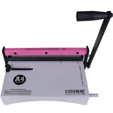 Imagem de Encadernadora para Espiral Manual A4 Espiramatic Cassmar 10fls (Rosa)
