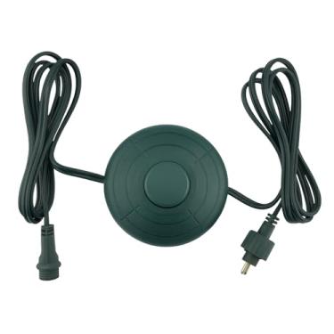 Imagem de Cabo de alimentação de 1,2 m com interruptor de pé liga/desliga para luzes de árvore de Natal, plugue de 1/5.1 cm, compatível com TS-8W29V, TS-13W29V, TS-17W29V, TS-18WL29V, TS-26WL29V, TS-48W29V