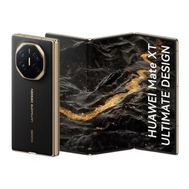 Imagem de Smartphone, HUAWEI Mate XT ULTIMATE DESIGN, Celular 16GB+1TB, Design Fino com Três Dobras, Tela HUAWEI X-True de Alta Resolução de 10,2 polegadas, Câmera XMAGE de Ultra Abertura, Preto